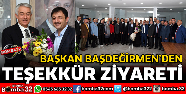 BAŞKAN BAŞDEĞİRMEN’DEN TEŞEKKÜR ZİYARETİ