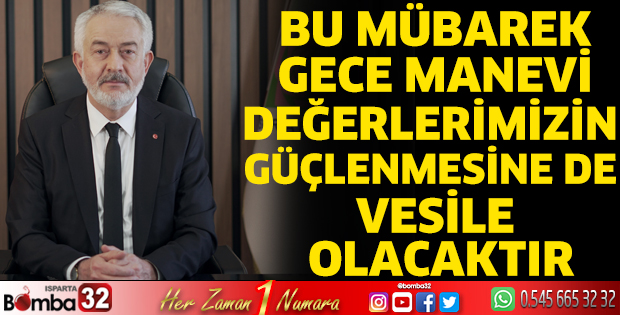 Başkan Başdeğirmen’in Miraç Kandili dolayısıyla yayımladığı mesajı