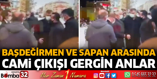 Cami çıkışı gergin anlar