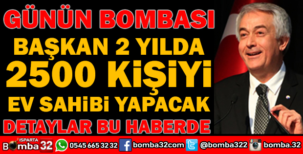 BAŞKAN BAŞDEĞİRMENİN HEDEFİ 5000 BİN KONUT