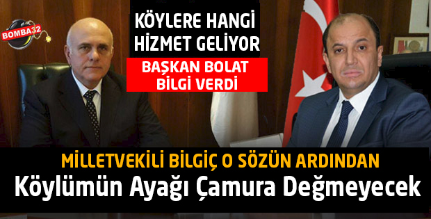 BAŞKAN BOLAT HİZMETLERİ ANLATTI