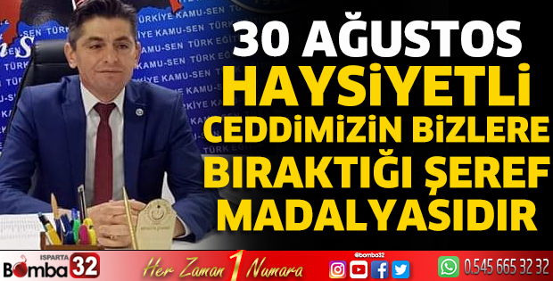 Başkan Çelik'in 30 Ağustos mesajı