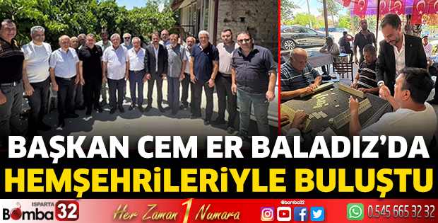 Başkan Cem Er hemşehrileriyle buluştu