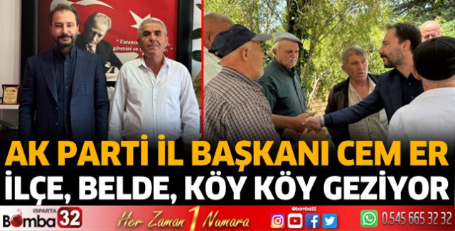 Başkan Cem Er ilçe, belde ve köylerde