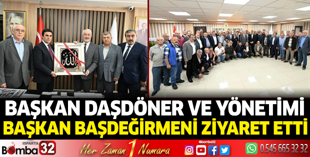 Başkan Daşdöner ve yönetimi Başkan Başdeğirmen’i ziyaret etti 