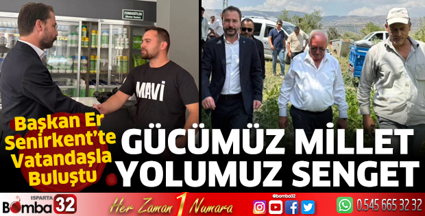 Başkan Er Senirkent’te ziyaretlerde bulundu
