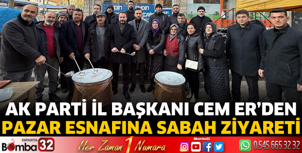 Başkan Er’den pazar esnafına sabah ziyareti