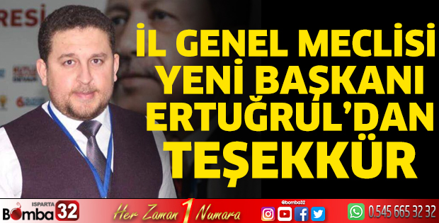 Başkan Ertuğrul'dan teşekkür