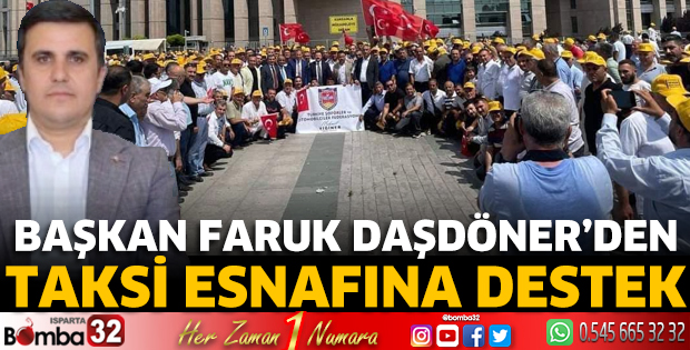 Başkan Faruk Daşdöner’den taksi esnafına destek