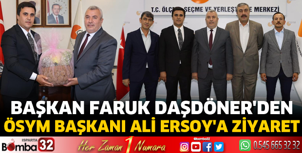 Başkan Faruk Daşdöner'den ÖSYM Başkanı Ersoy'a ziyaret