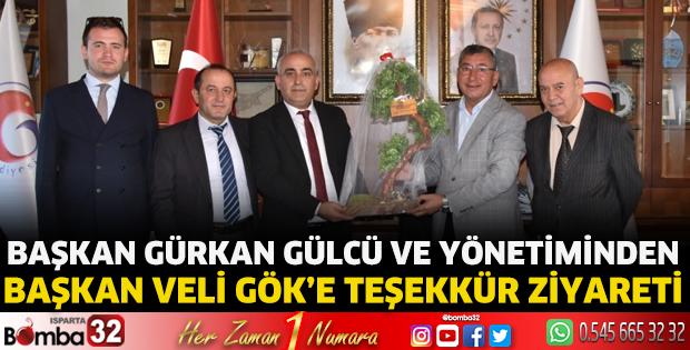 Başkan Gök'e teşekkür ziyareti