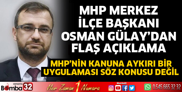 Başkan Gülay'dan açıklama