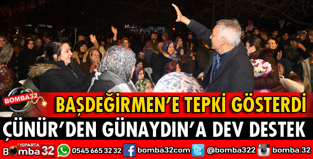 BAŞKAN GÜNAYDIN ÇÜNÜR HALKIYLA BULUŞTU