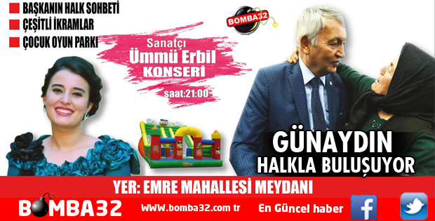 BAŞKAN GÜNAYDIN EMRE MAHALLESİNDE HALKLA BULUŞUYOR