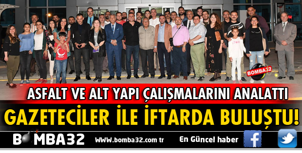 BAŞKAN GÜNAYDIN GAZETECİLERE ÇALIŞMALARI ANLATTI