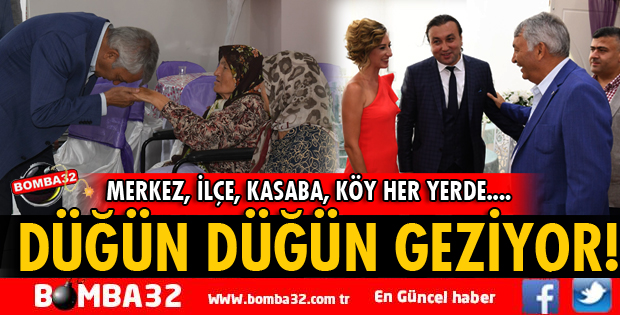 BAŞKAN GÜNAYDIN HAFTA SONU DÜĞÜNLERE KATILIYOR