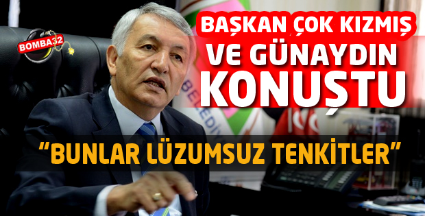 BAŞKAN GÜNAYDIN KONUŞTU