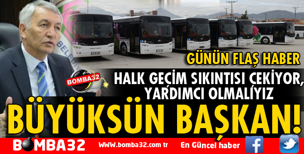 BAŞKAN GÜNAYDIN OTOBÜSLERE KARTLI BİNİŞLERE ZAMMI KABUL ETMEDİ