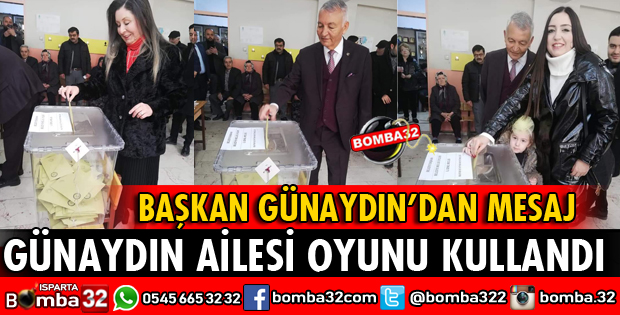 BAŞKAN GÜNAYDIN OYUNU KULLANDI