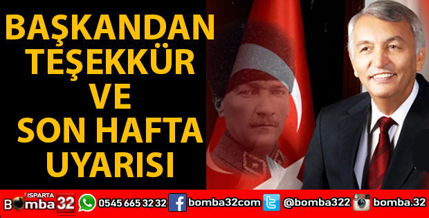 BAŞKAN GÜNAYDIN SEÇİME 1 HAFTA KALA UYARILARDA BULUNDU
