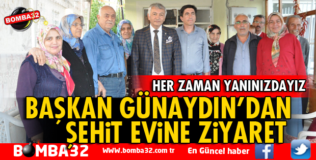 BAŞKAN GÜNAYDIN ŞEHİT İÇİN OKUTULAN MEVLİD-İ ŞERİFE KATILDI