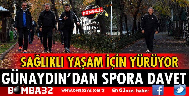 BAŞKAN GÜNAYDIN, VATANDAŞLARI SPOR YAPMAYA DAVET ETTİ