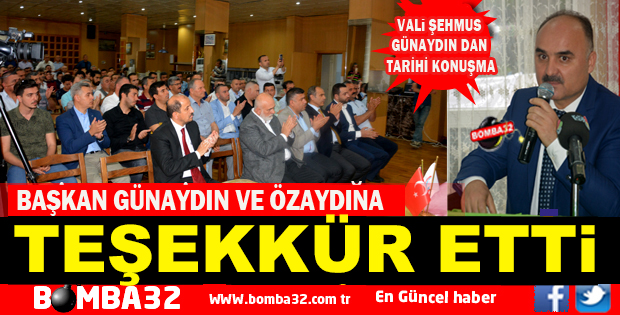 BAŞKAN GÜNAYDIN VE ÖZAYDINA TEŞEKKÜR ETTİ