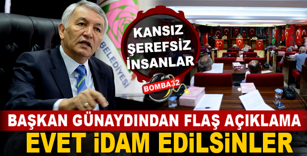 BAŞKAN GÜNAYDIN'DAN FLAŞ AÇIKLAMA!