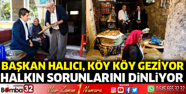 Başkan Halıcı, halkın sorunlarını dinliyor
