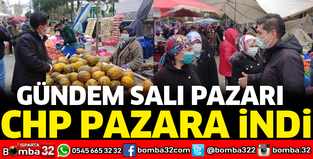 BAŞKAN HALICI SALI PAZARINDA