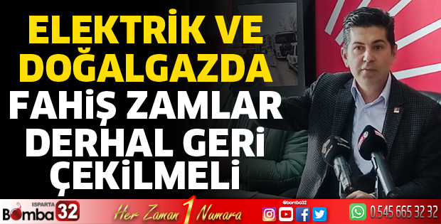 Başkan Halıcı'dan elektrik ve doğalgaz faturası tepkisi