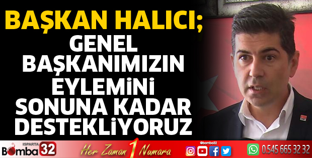 Başkan Halıcı'dan Genel Başkana destek