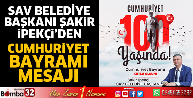Başkan İpekçi’den Cumhuriyet Bayramı mesajı