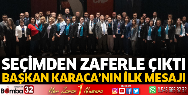 Başkan Karaca'dan ilk mesaj 