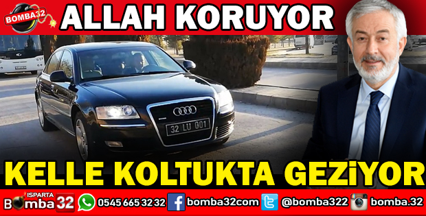 BAŞKAN KELLE KOLTUKTA GEZİYOR