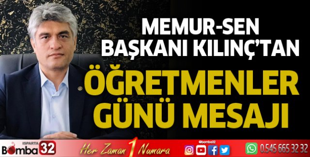 Başkan Kılınç'tan Öğretmenler Günü mesajı