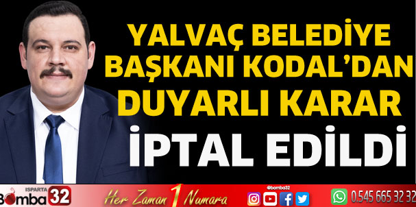 Başkan Kodal'dan duyarlı karar