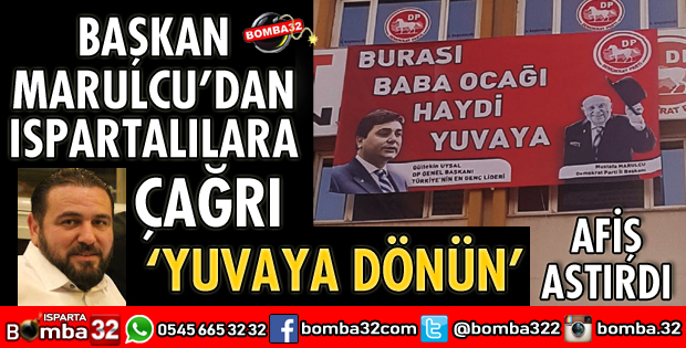 BAŞKAN MARULCU’DAN ISPARTALILARA ÇAĞRI