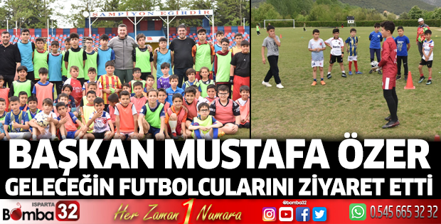 Başkan Mustafa Özer, geleceğin futbolcularını ziyaret etti