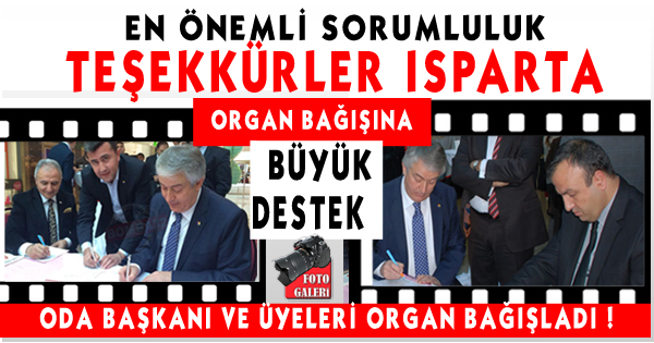 BAŞKAN ORGANLARINI BAĞIŞLADI