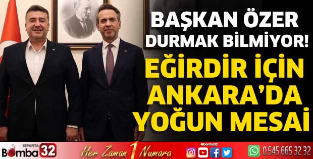 Başkan Özer durmak bilmiyor!