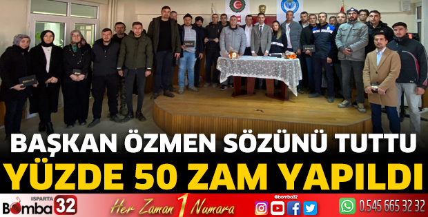 Başkan Özmen sözünü tuttu