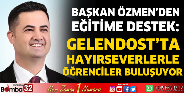 Başkan Özmen'den eğitime destek