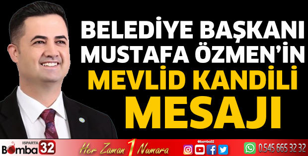 Başkan Özmen'in kandil mesajı