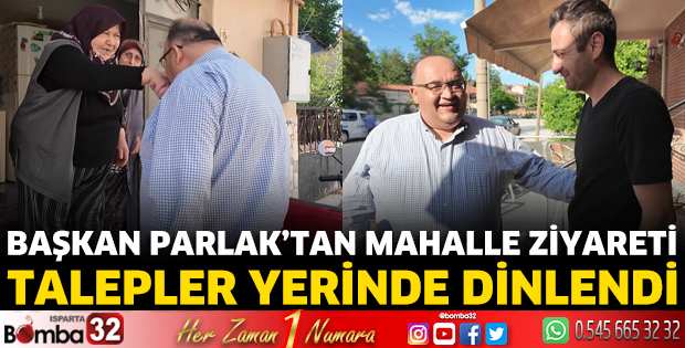 Başkan Parlak mahalle halkıyla bir araya geldi