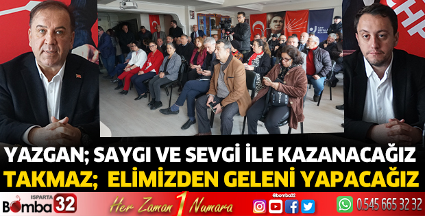 Başkan Takmaz ve Başkan Adayı Yazgan'dan açıklama