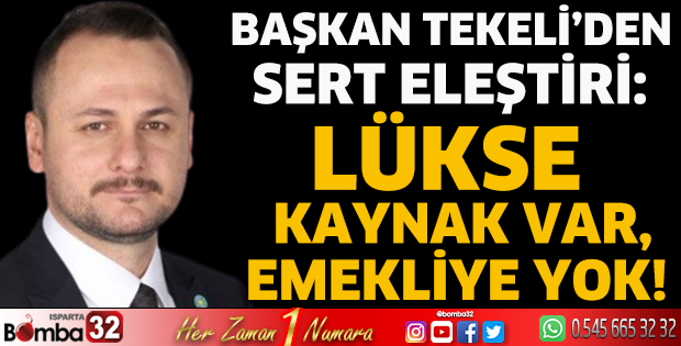 Başkan Tekeli’den sert eleştiri