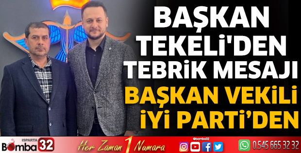 Başkan Tekeli'den tebrik mesajı 
