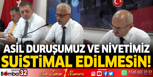 Başkan Topçu: Asil duruşumuz ve niyetimiz suistimal edilmesin!