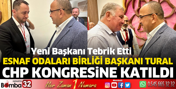 Başkan Tural, CHP kongresine katıldı